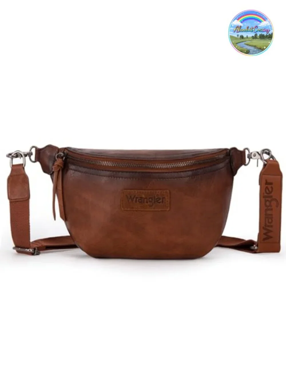 Wrangler Faux Leather Waist Pack Travel Belt Bag Crossbody Sling Purse